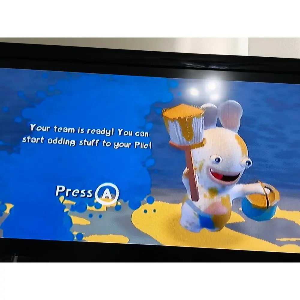 Rabbids Go Home Comedy Adventure Nintendo Wii CIB Manual